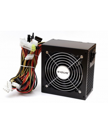 EVOLVEO Pulse Zasilacz 450W , ATX 2.2, cichy, 12cm fan, pas. PFC, 4xSATA, PCIe 6, czarny, zbiorcze opakowanie