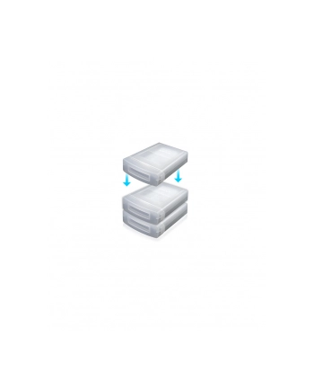 Raidsonic Icy box 3,5'' Hard drive protection box Anti-Shock, Dust free, Stackable