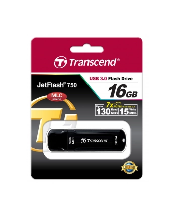 TRANSCEND USB Flash Disk JetFlash®750K, 16GB, USB 3.0, Black nr 2