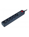 EnerGenie Surge Protector SPG5-C-10/ 3 m/ 5 Sockets/ Black - nr 16