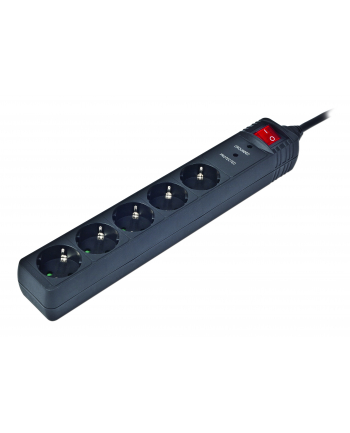 EnerGenie Surge Protector SPG5-C-10/ 3 m/ 5 Sockets/ Black