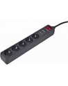 EnerGenie Surge Protector SPG5-C-10/ 3 m/ 5 Sockets/ Black - nr 25