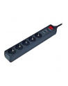EnerGenie Surge Protector SPG5-C-10/ 3 m/ 5 Sockets/ Black - nr 8