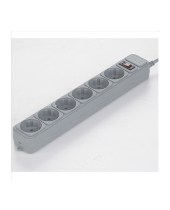 Gembird Power Cube Surge Protector SPG6-B-6C/ 1.8 m/ 6 Sockets/ Grey