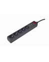EnerGenie Surge Protector SPG5-C-10/ 3 m/ 5 Sockets/ Black - nr 1