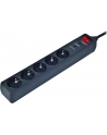 EnerGenie Surge Protector SPG5-C-10/ 3 m/ 5 Sockets/ Black - nr 28