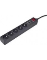 EnerGenie Surge Protector SPG5-C-15/ 4.5 m/ 5 Sockets/ Black - nr 9