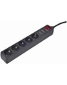 EnerGenie Surge Protector SPG5-C-5/ 1.5 m/ 5 Sockets/ Black - nr 15