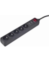 EnerGenie Surge Protector SPG5-C-5/ 1.5 m/ 5 Sockets/ Black - nr 16