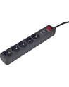 EnerGenie Surge Protector SPG5-C-5/ 1.5 m/ 5 Sockets/ Black - nr 21