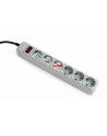 Gembird Power Cube Surge Protector SPG6-B-6C/ 1.8 m/ 6 Sockets/ Grey - nr 4