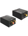 Delock adapter/konwerter Audio Digital Toslink+Coaxial -> Analog 2xRCA+zasilacz - nr 17