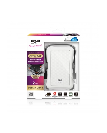 Silicon Power ARMOR A30 2TB USB 3.0 WHITE / PANCERNY / wstrząsoodporny nr 1