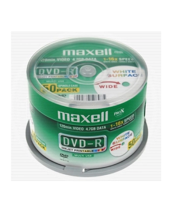 Maxell DVD-R  4,7 GB 16x PRINTABLE CAKE 50 szt nr 1