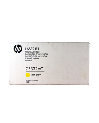 HEWLETT PACKARD - SUP HP 654A Yellow LJ Toner Cart, CF332A - CONTRACT