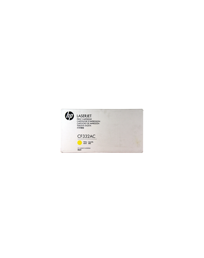 HEWLETT PACKARD - SUP HP 654A Yellow LJ Toner Cart, CF332A - CONTRACT główny