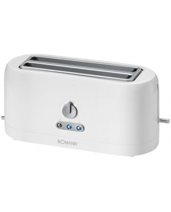 Clatronic TA 245 Toaster, for 4 slices with extra long slots, Centring, Thrawing out, Reheat & quick stop, White