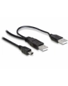 KABEL USB AM MINI USB 2.0 -> 2XAM-AF 1.5M DELOCK - nr 2