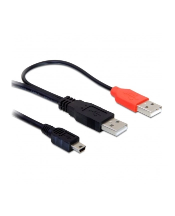 KABEL USB AM MINI USB 2.0 -> 2XAM-AF 1.5M DELOCK nr 1