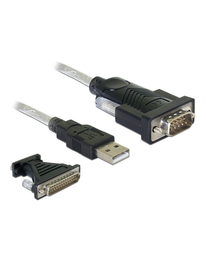 ADAPTER USB->SERIAL 9PIN+25PIN DELOCK główny