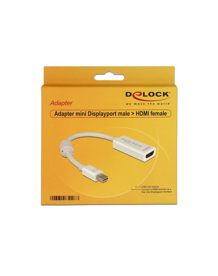 ADAPTER DISPLAYPORT MINI->HDMI 18CM DELOCK główny