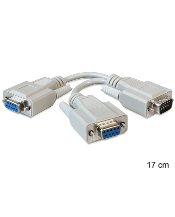 ADAPTER COM DB9(M)->2X COM DB9(F) 17CM DELOCK