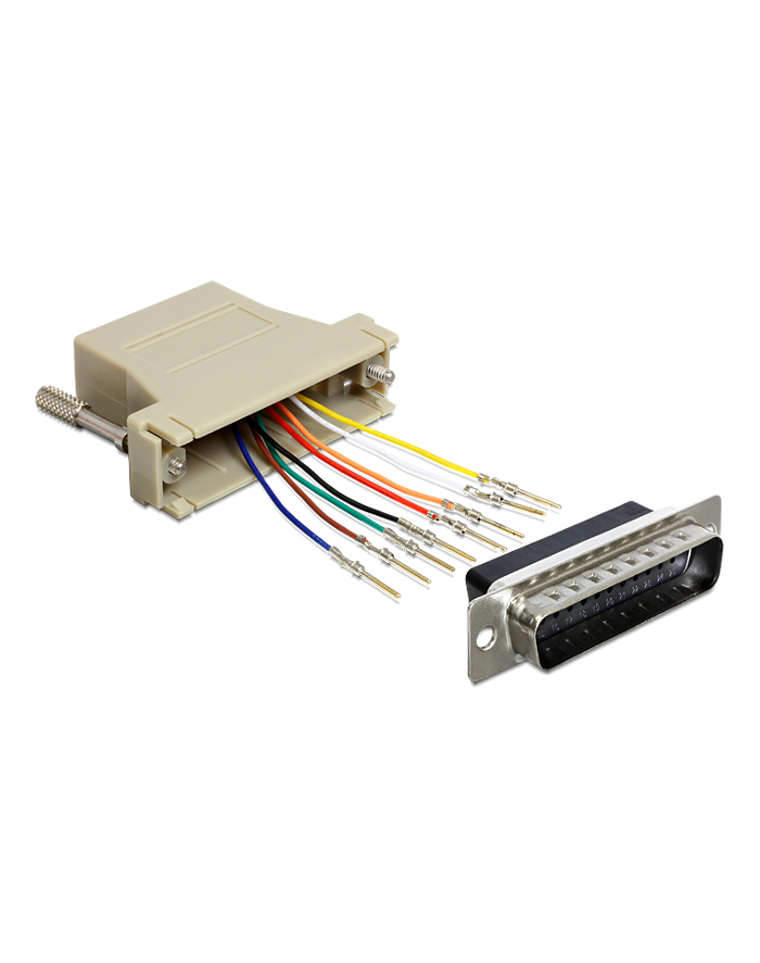 ADAPTER COM 25M->RJ45(F)(ASSEMBLY KIT) DELOCK główny