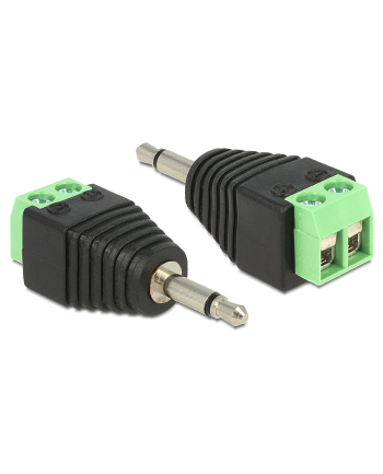 ADAPTER TERMINAL BLOCK (2PIN)->JACK 3.5MM(M) DELOCK