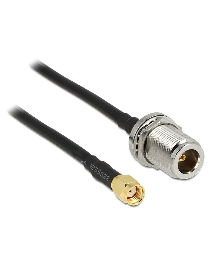 SI.KABEL WLAN RP-SMA(M)-> N JACK BULKHEAD 1.5M DELOCK główny