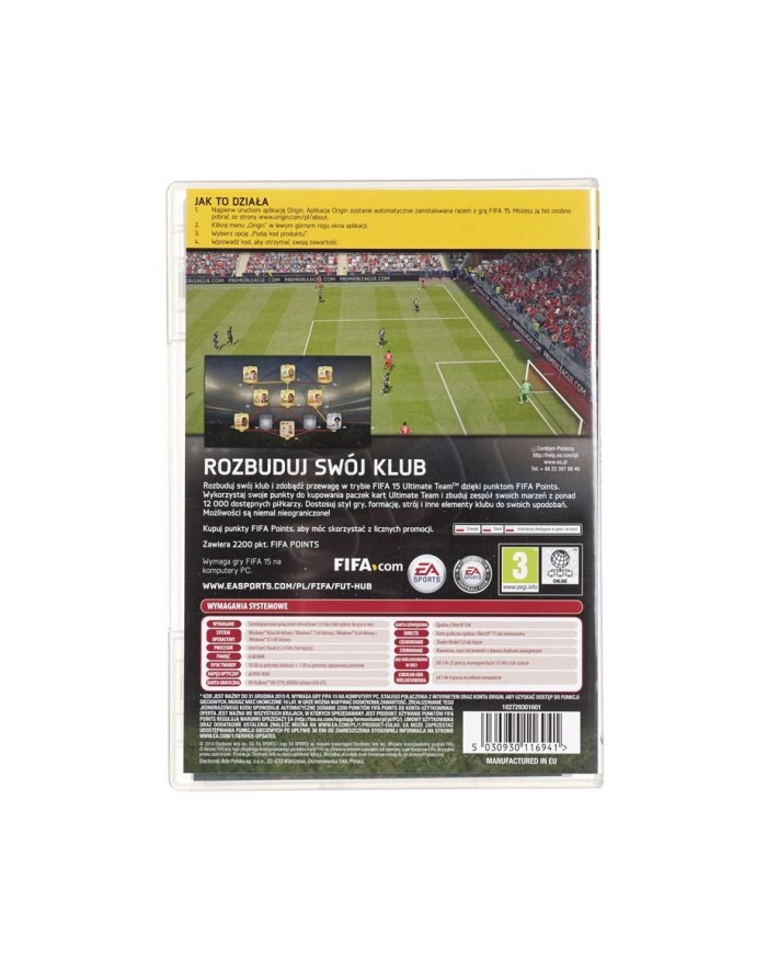 Gra PC FIFA 15 2200 Punktów ULTIMATE TEAM główny