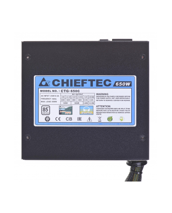 ZASILACZ CHIEFTEC CTG-650C (650W) MODULA 80+ BRONZE