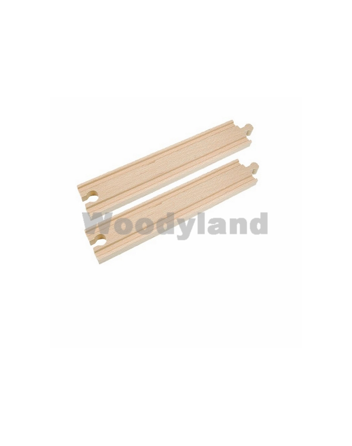 WOODYLAND Kolejka, Tory proste 22cm,2szt główny