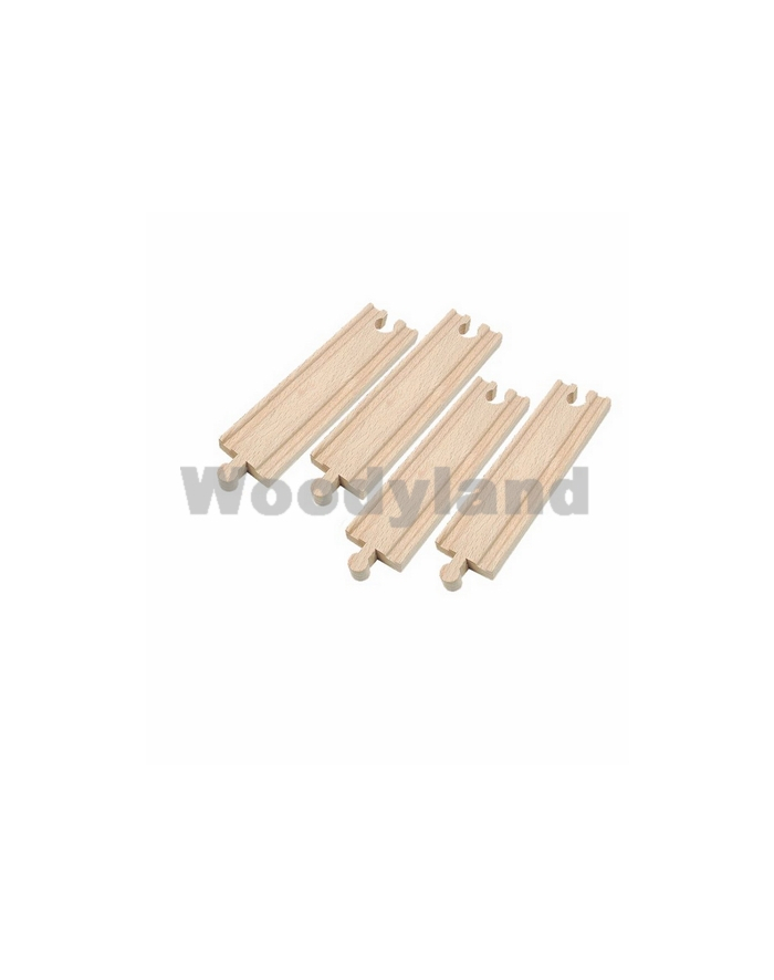 WOODYLAND Kolejka, Tory proste 15cm,4szt główny