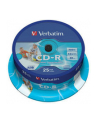 CD-R VERBATIM AZO 700MB 52X WIDE PRINT SP 25SZT - nr 6