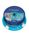 CD-R VERBATIM AZO 700MB 52X WIDE PRINT SP 25SZT - nr 1