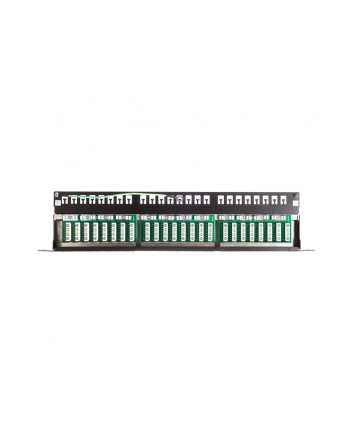 Netrack patchpanel 19'' 24-porty kat. 5e FTP LSA, 0,5U z półką nr 2