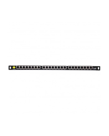Netrack patchpanel 19'' 24-porty kat. 6 FTP LSA, 0,5U z półką