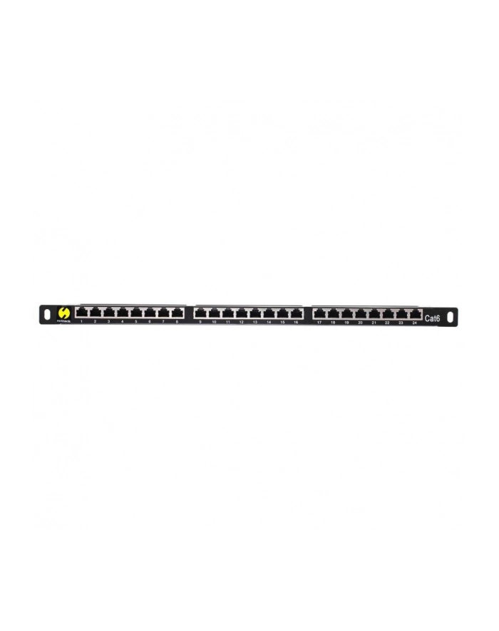 Netrack patchpanel 19'' 24-porty kat. 6 FTP LSA, 0,5U z półką główny