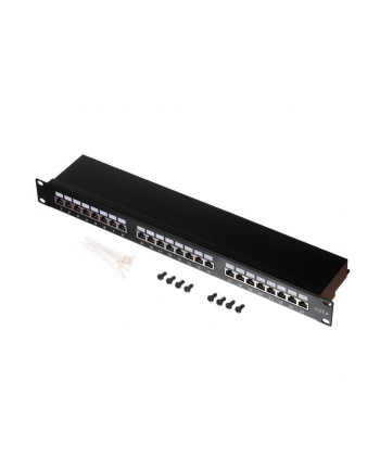 Netrack patchpanel 19'' 24-porty kat. 6 FTP LSA z półką