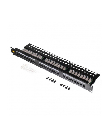 Netrack patchpanel 19'' 24-porty kat. 6 UTP LSA z półką