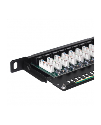 Netrack patchpanel 19'' 24-porty kat. 6 UTP LSA, 0,5U z półką