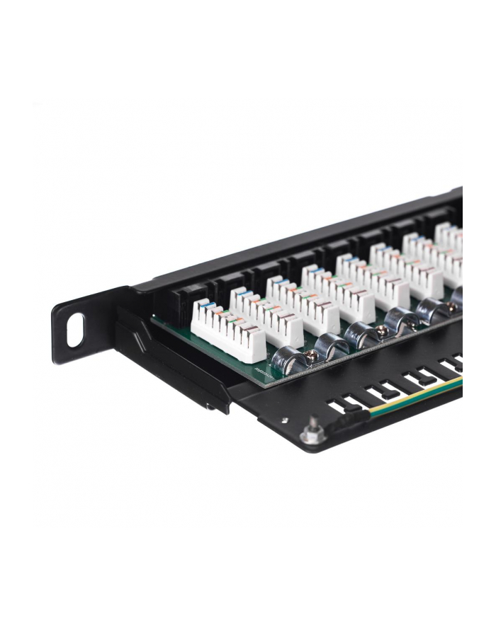 Netrack patchpanel 19'' 24-porty kat. 6 UTP LSA, 0,5U z półką główny