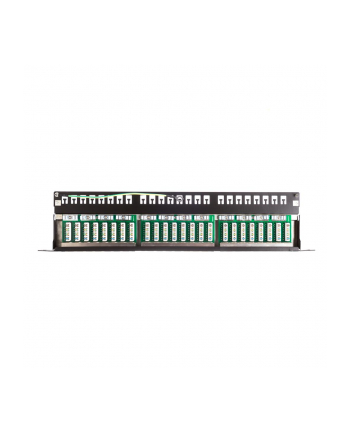 Netrack patchpanel 19'' 24-porty kat. 5e FTP LSA, 0,5U z półką