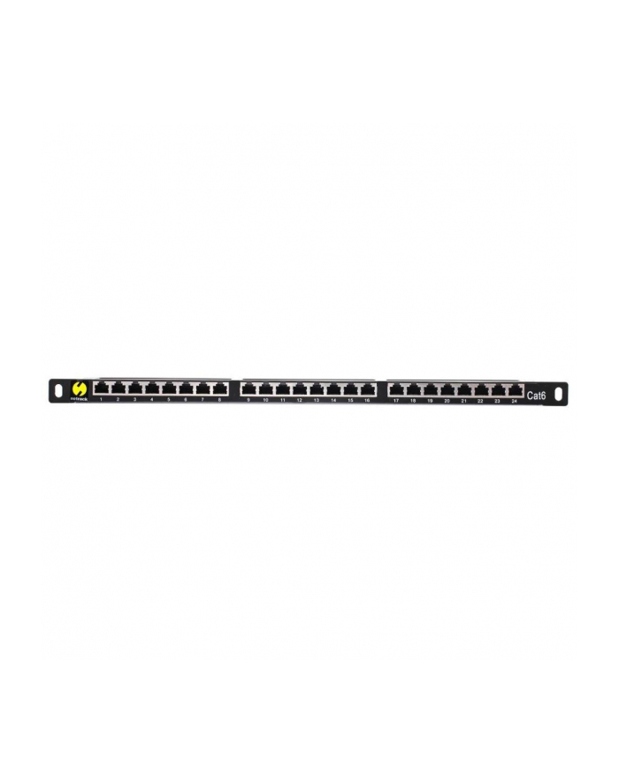 Netrack patchpanel 19'' 24-porty kat. 6 FTP LSA, 0,5U z półką główny