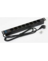 Triton Listwa zasilająca 19  RAB-PD-X02-A1 (8 gniazd w standardzie DIN  max. 16 A  przewód 3 x 1 5 mm o długości 2 m  wtyk DIN49441 16 A  kolor czarny RAL 9005) - nr 16