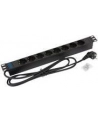 Triton Listwa zasilająca 19  RAB-PD-X02-A1 (8 gniazd w standardzie DIN  max. 16 A  przewód 3 x 1 5 mm o długości 2 m  wtyk DIN49441 16 A  kolor czarny RAL 9005) - nr 10