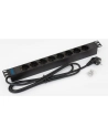 Triton Listwa zasilająca 19  RAB-PD-X02-A1 (8 gniazd w standardzie DIN  max. 16 A  przewód 3 x 1 5 mm o długości 2 m  wtyk DIN49441 16 A  kolor czarny RAL 9005) - nr 16