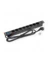 Triton Listwa zasilająca 19  RAB-PD-X02-A1 (8 gniazd w standardzie DIN  max. 16 A  przewód 3 x 1 5 mm o długości 2 m  wtyk DIN49441 16 A  kolor czarny RAL 9005) - nr 1