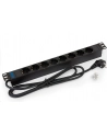 Triton Listwa zasilająca 19  RAB-PD-X02-A1 (8 gniazd w standardzie DIN  max. 16 A  przewód 3 x 1 5 mm o długości 2 m  wtyk DIN49441 16 A  kolor czarny RAL 9005) - nr 3