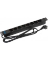 Triton Listwa zasilająca 19  RAB-PD-X02-A1 (8 gniazd w standardzie DIN  max. 16 A  przewód 3 x 1 5 mm o długości 2 m  wtyk DIN49441 16 A  kolor czarny RAL 9005) - nr 8